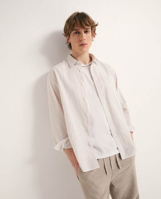 Imagen 0 de Camisa lino rayas