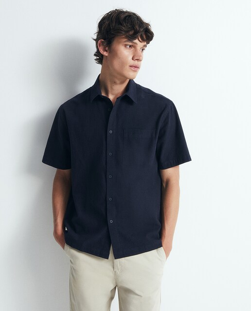 Imagen 0 de Camisa regular microcuadro