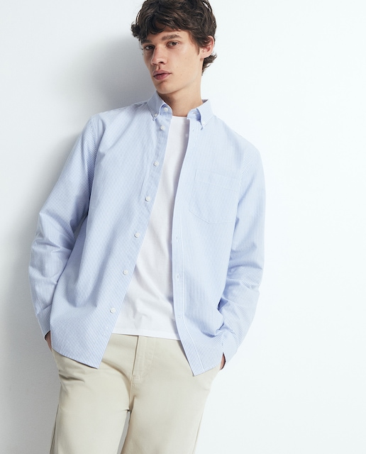 Imagen 0 de Camisa regular oxford rayas
