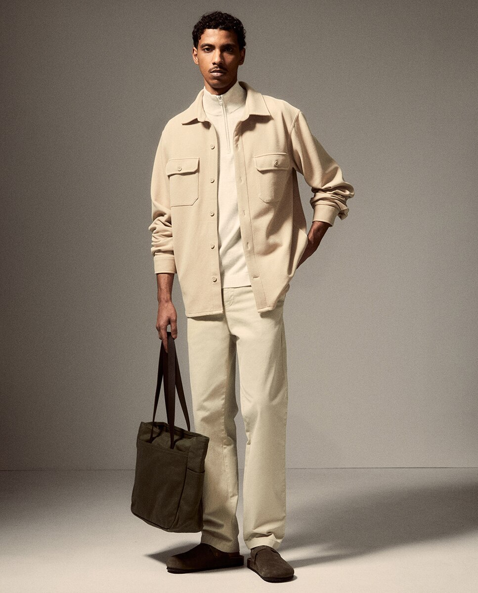 Sobrecamisa punto - Sfera - Beige Beige-2