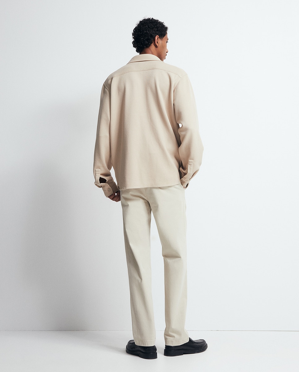 Sobrecamisa punto - Sfera - Beige Beige-8