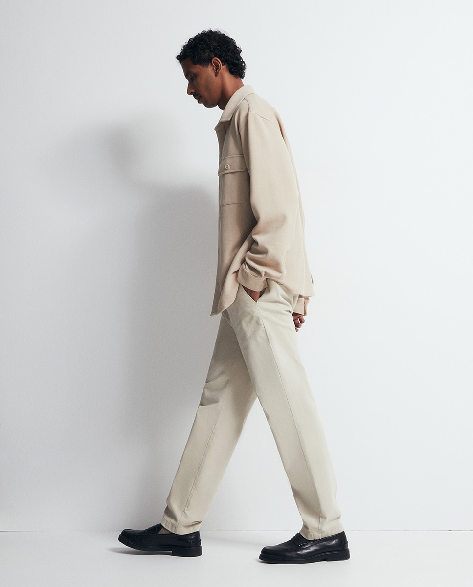 Sobrecamisa punto - Sfera - Beige Beige-9
