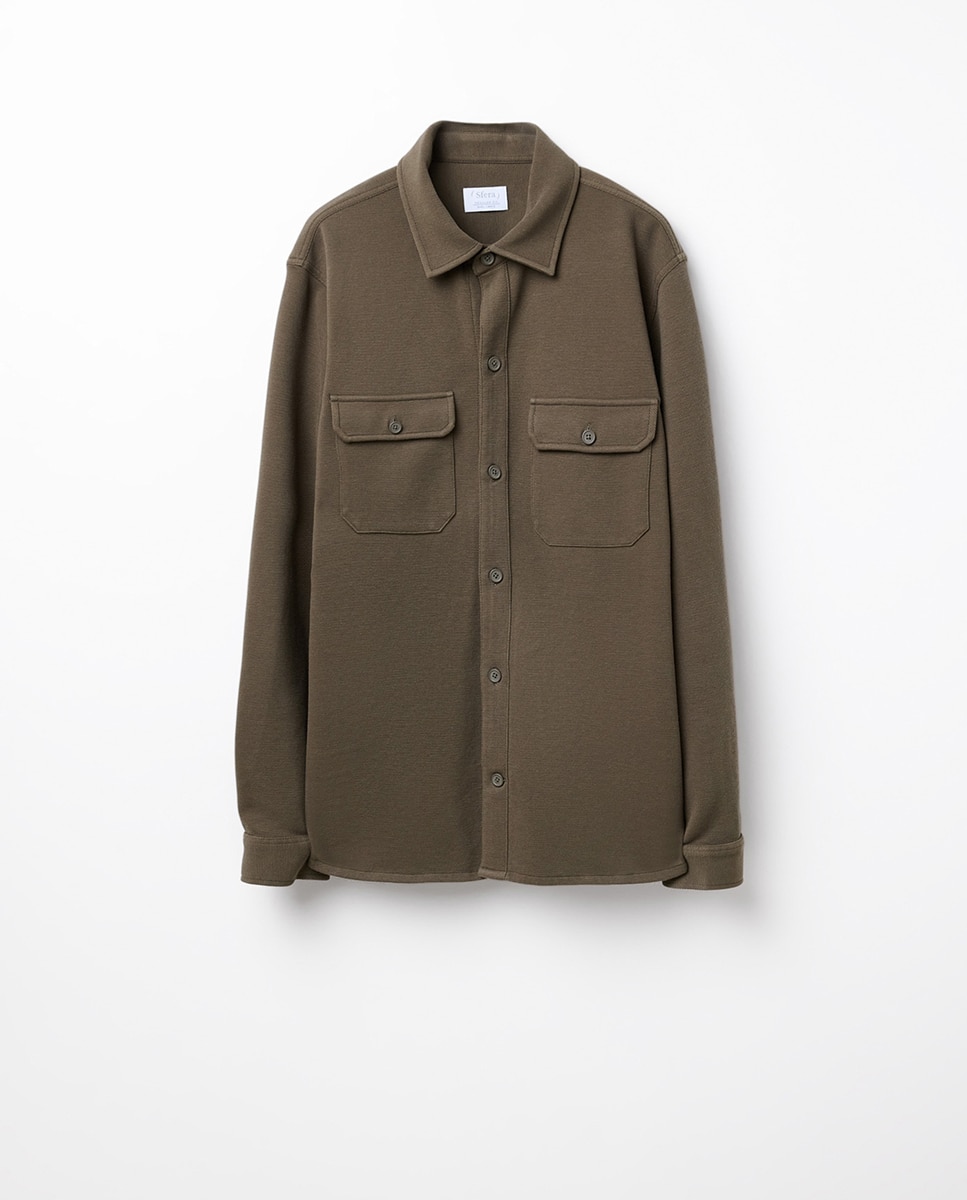 Sobrecamisa punto - Sfera - Visón oscuro Visón oscuro-10