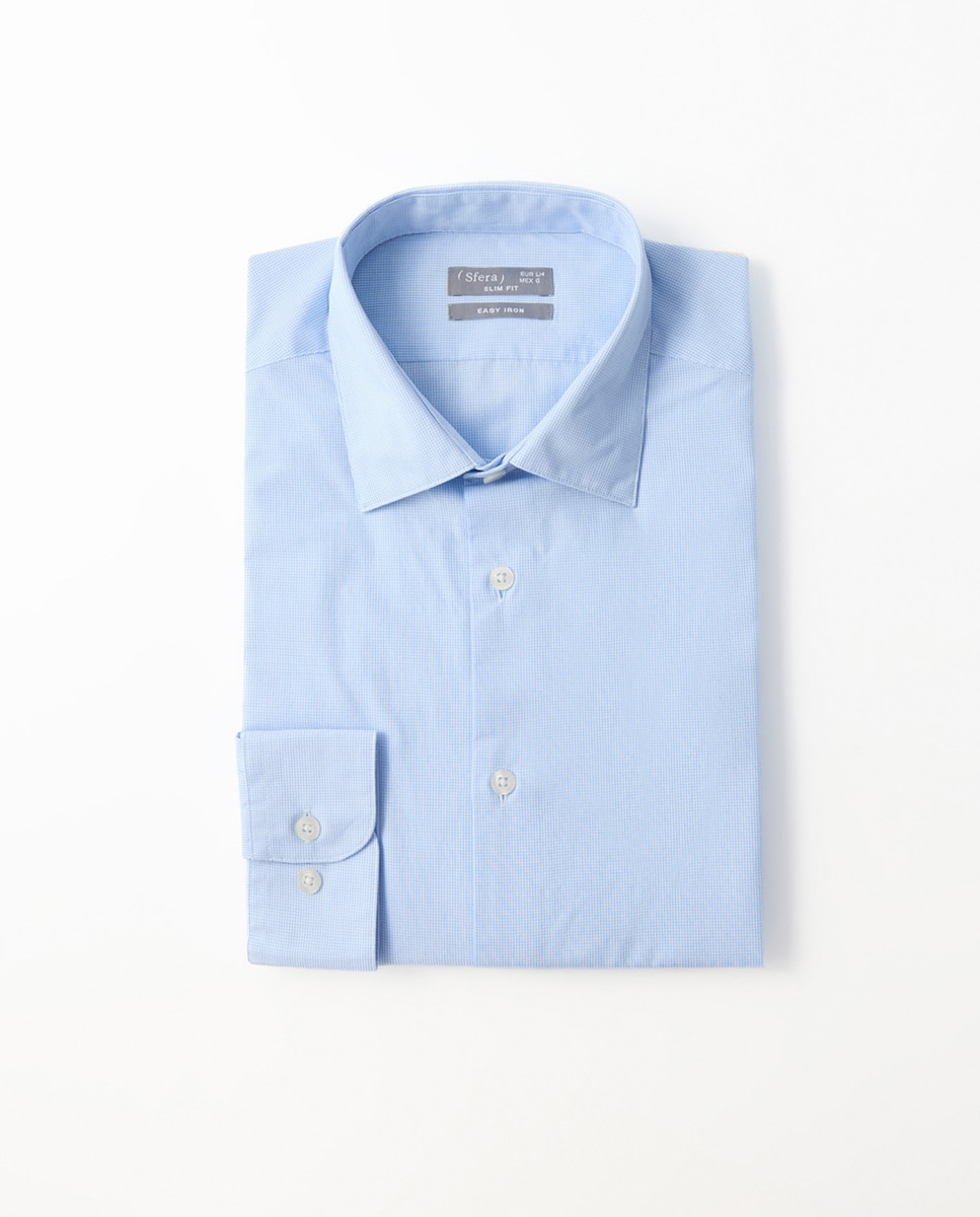 Imagem 0 de Camisa Slim aos Micro Quadrados