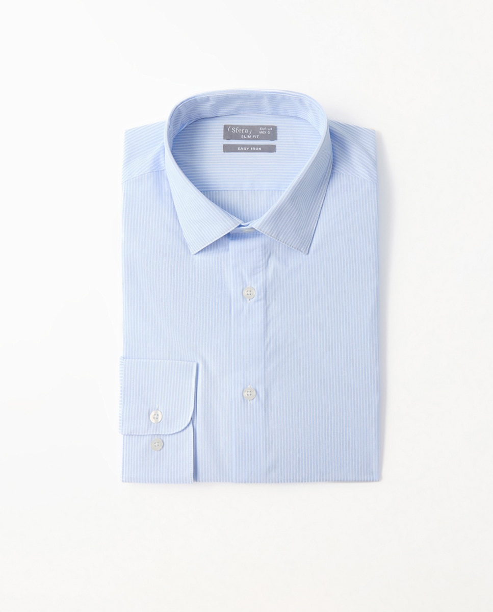 Imagem 0 de Camisa Slim com Risca Fina