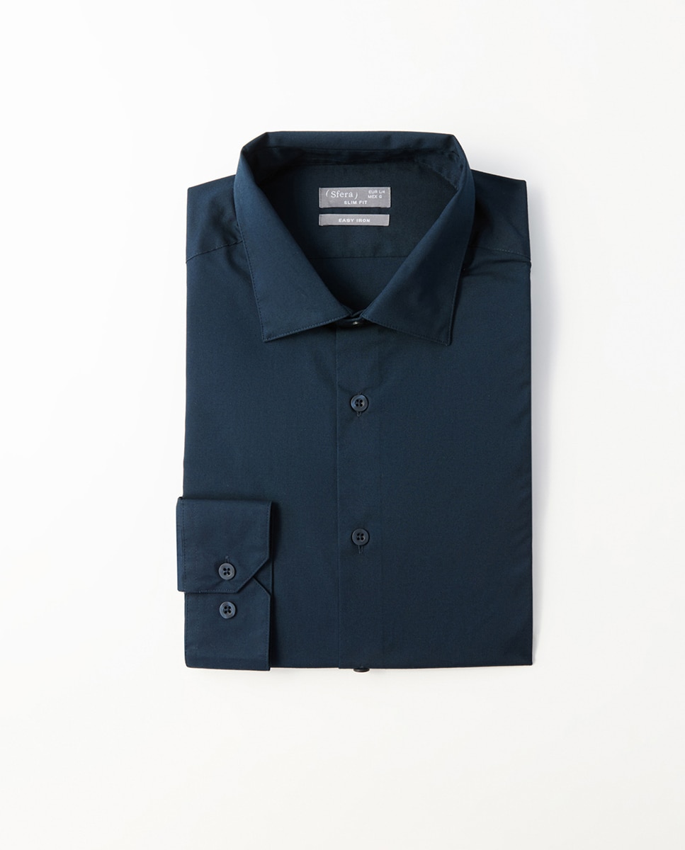 Imagem 0 de Camisa Slim de Popelina