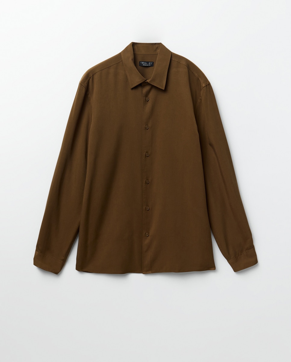 Camisa de Lyocell 730 Camel-6