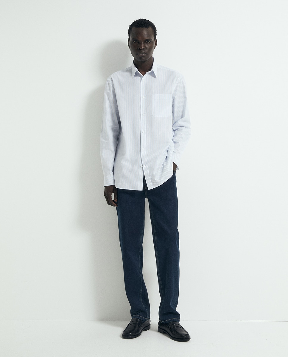 Camisa rayas - Sfera - 400 Azul 400 Azul-2