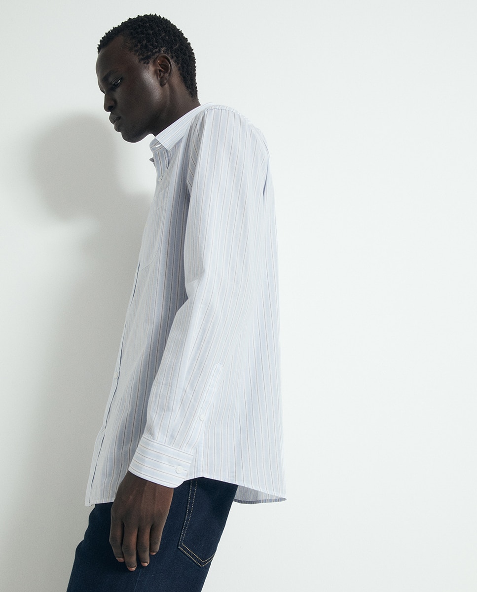 Camisa rayas - Sfera - 400 Azul 400 Azul-4