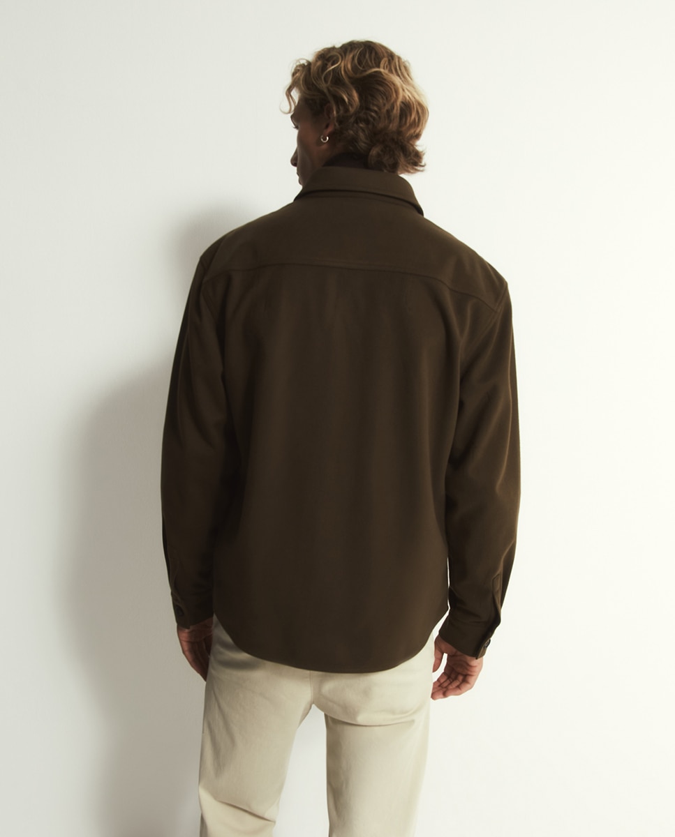 Sobrecamisa kaki - Sfera - 520 Kaki 520 Kaki-6
