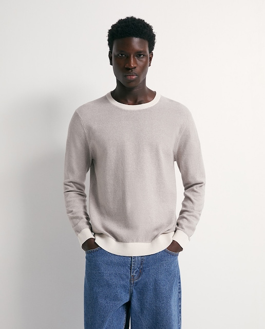 Imagem 0 de Camisola de Malha com Decote Redondo e Estrutura