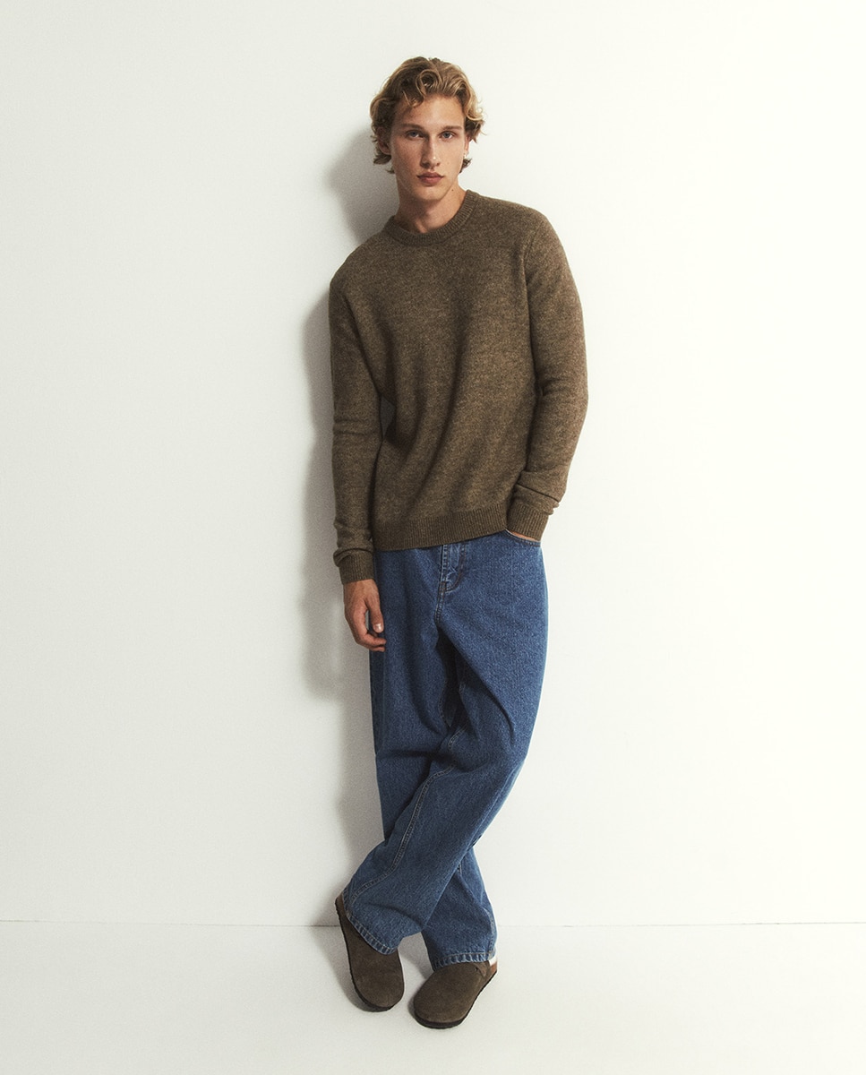 Imagen 4 de Jersey redondo lana - Sfera - 580 Musgo 580 Musgo