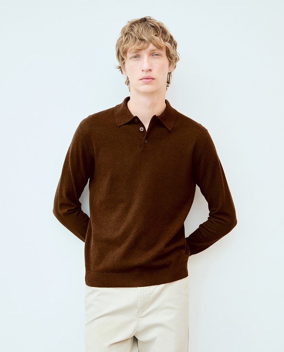 Imagen 0 de Jersey polo mezcla lana