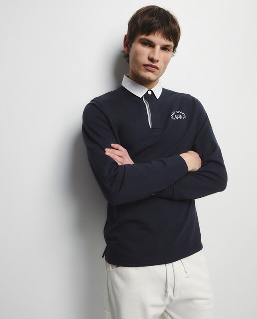 Imagen 0 de Polo liso cuello contraste