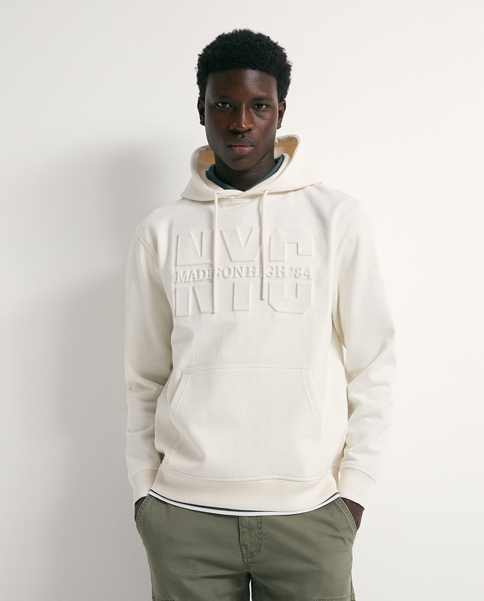Sweatshirt com Relevo Cru-1