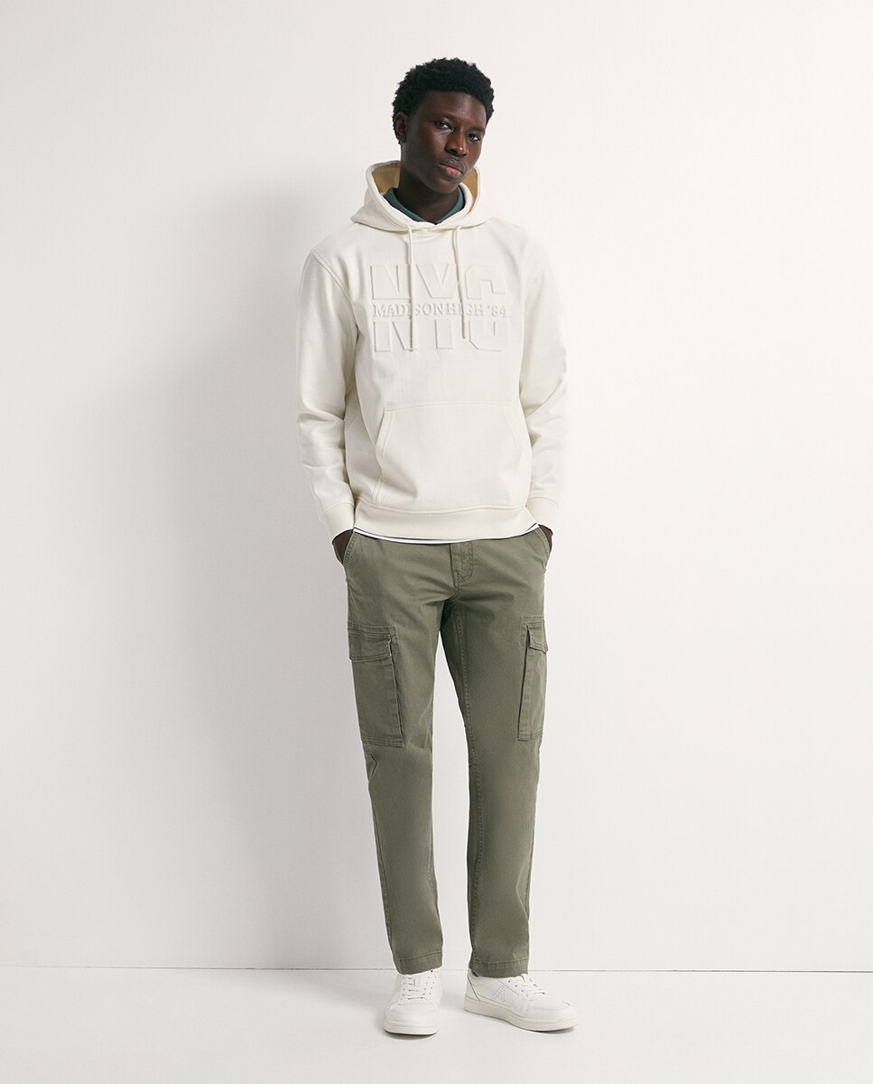 Sweatshirt com Relevo Cru-2