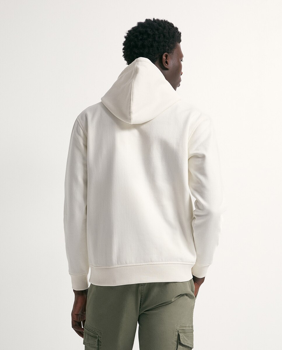Sweatshirt com Relevo Cru-4