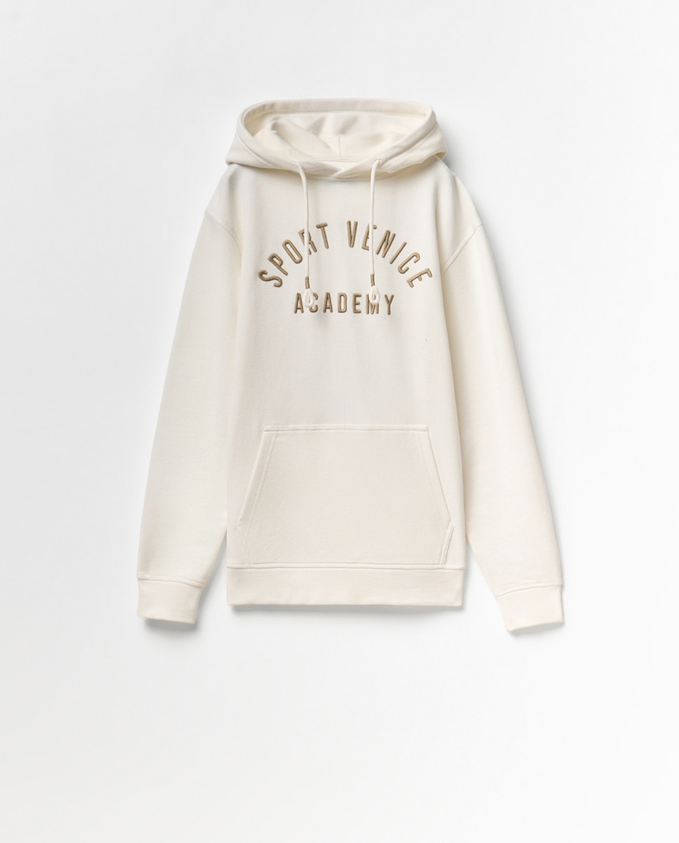 Sweatshirt com Estrutura e Bordado Branco-7