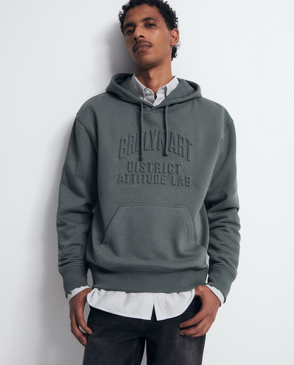 Imagem 0 de Sweatshirt com Efeito de Relevo