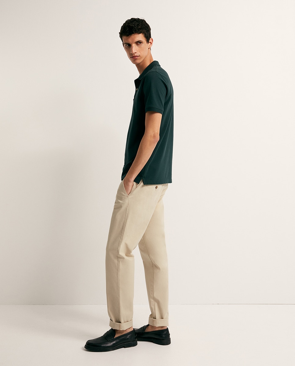 Polo de Piqué Verde-escuro-7
