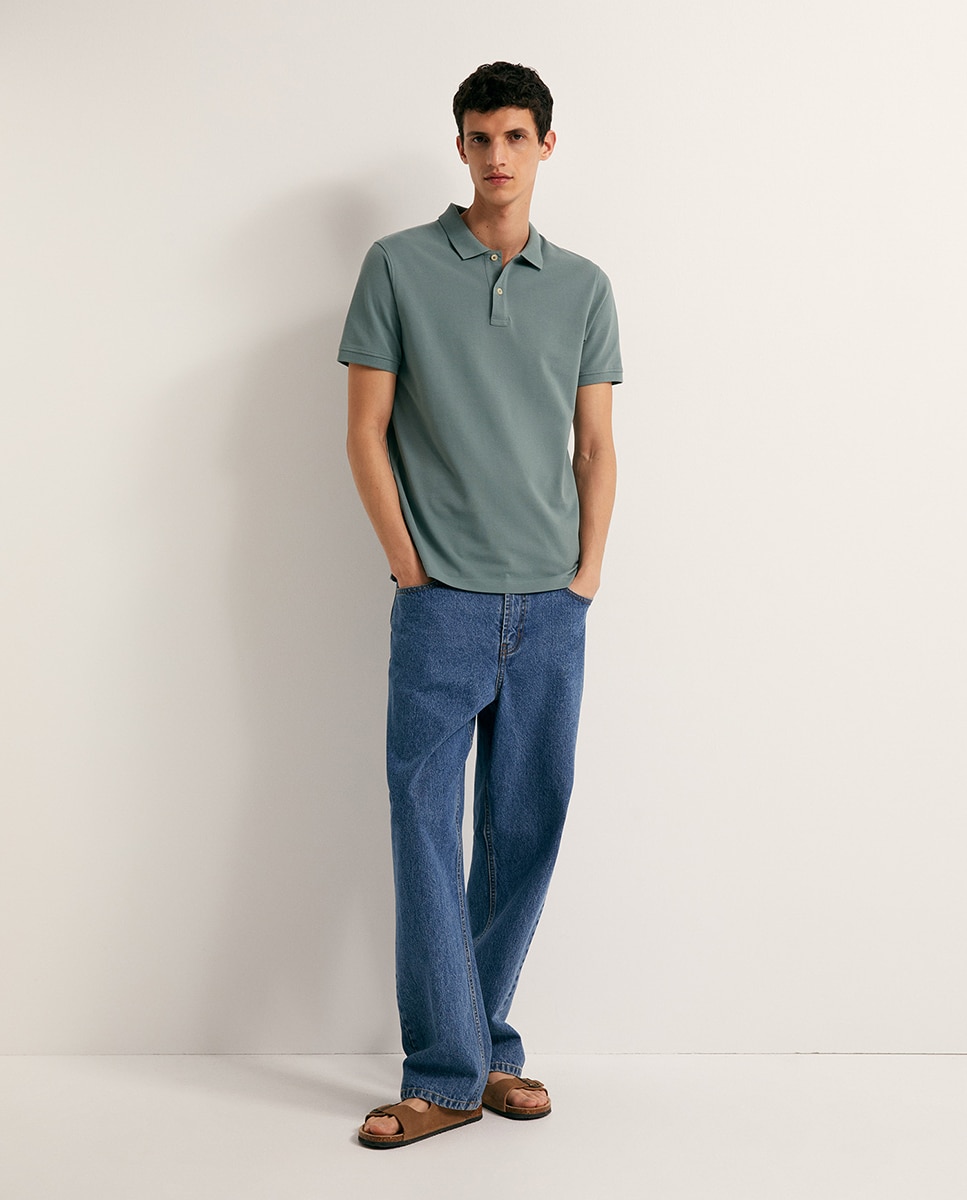 Polo piqué Verde
