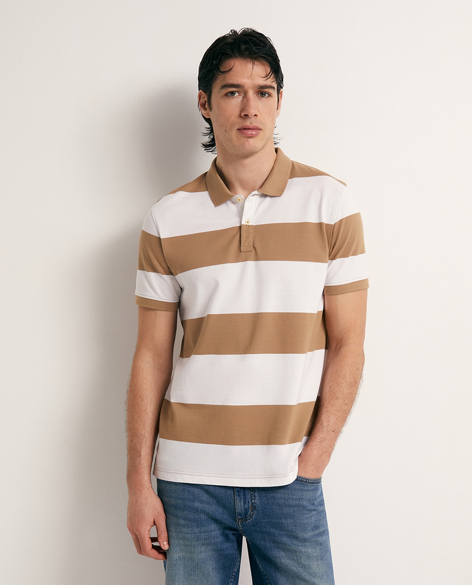 Imagem 0 de Polo Piqué às Riscas