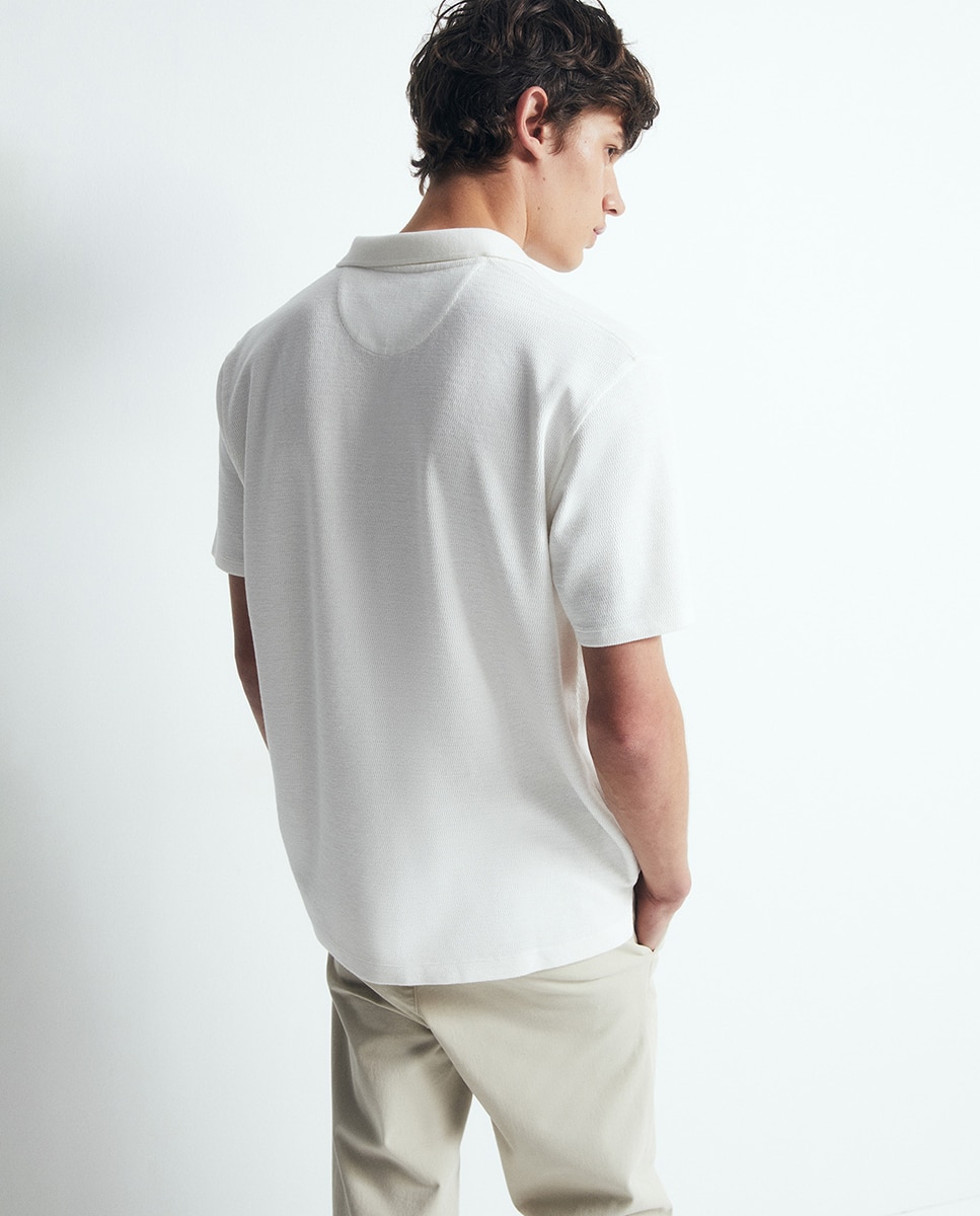 Polo com Estrutura Branco-marfim-8