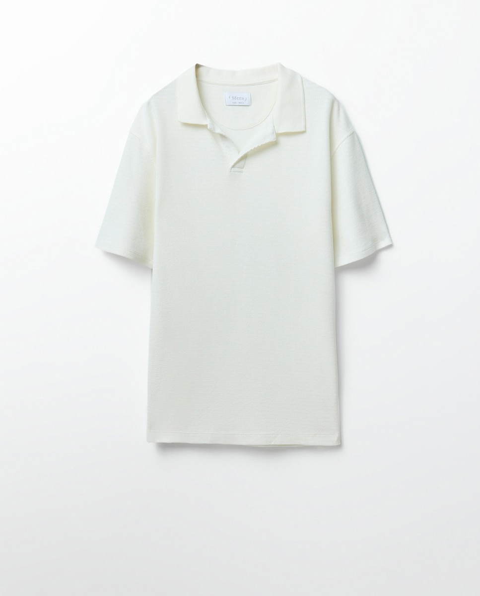 Polo com Estrutura Branco-marfim-9