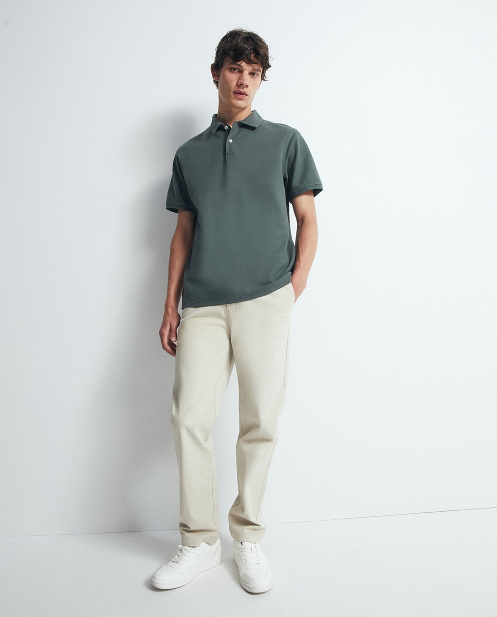 Polo Liso Verde-2