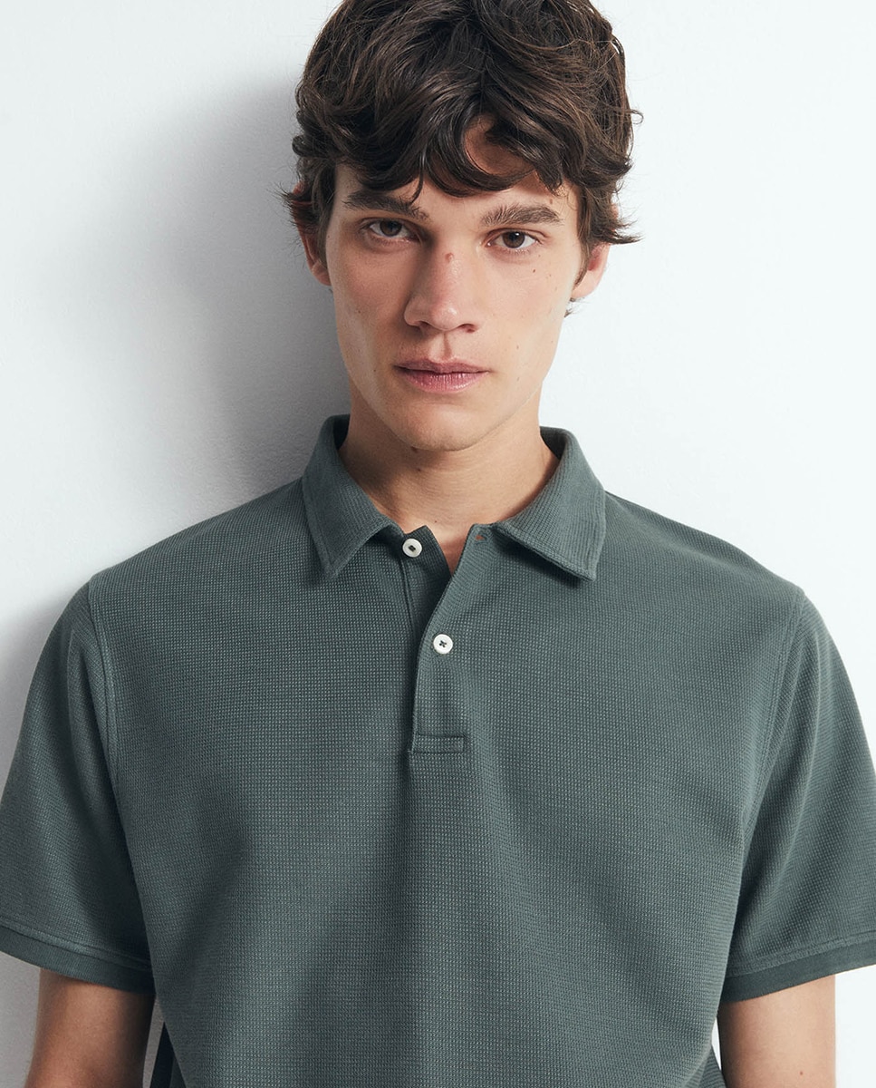 Polo Liso Verde-3