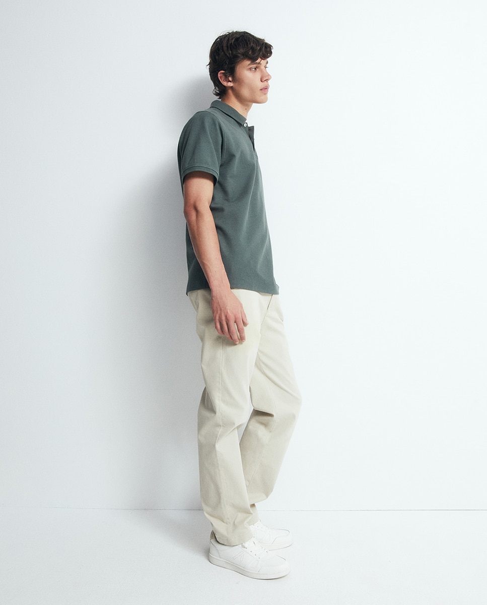 Polo Liso Verde-4