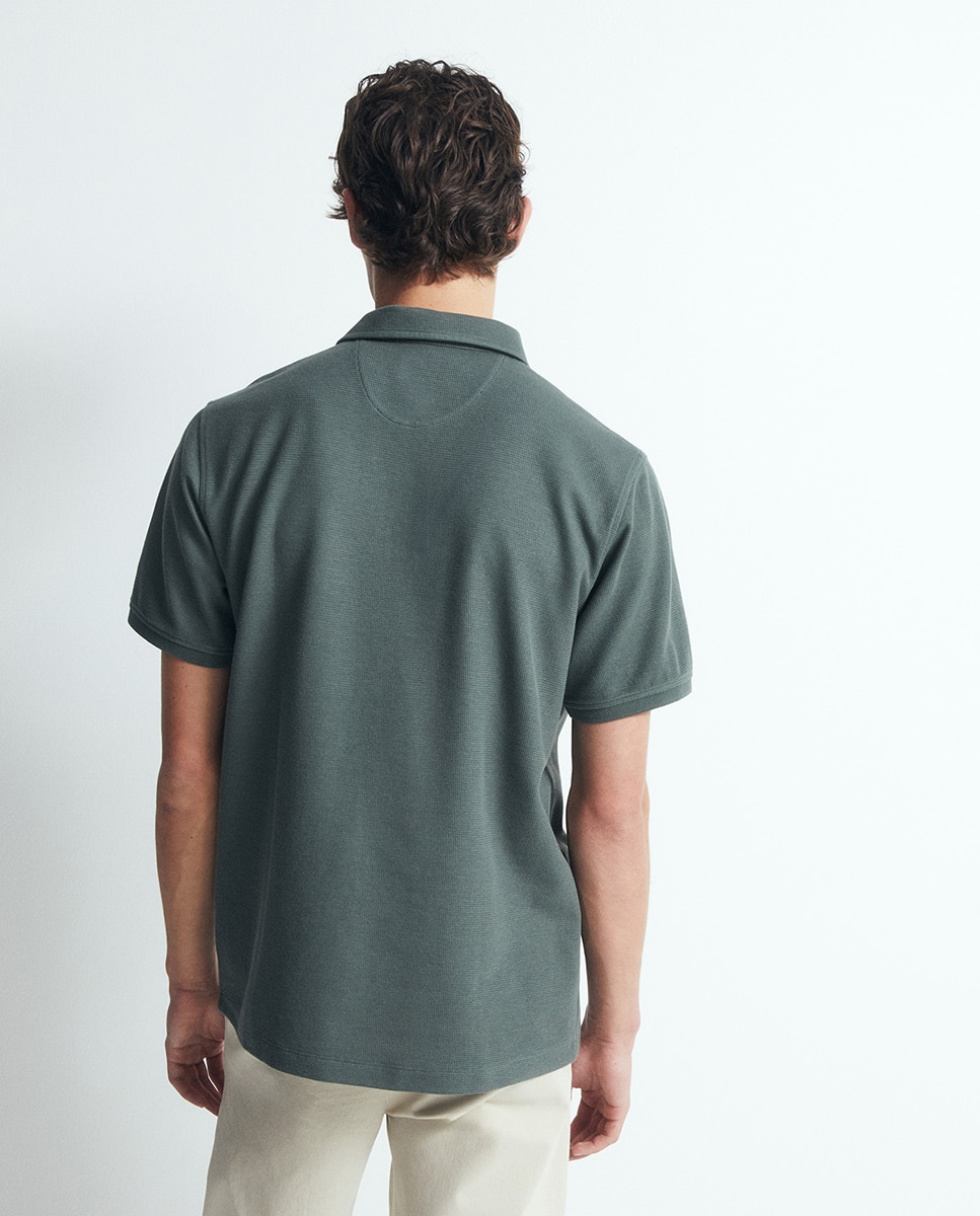 Polo Liso Verde-5