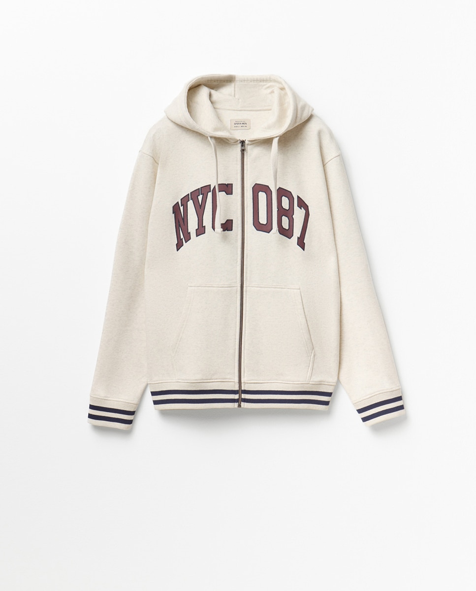 Sudadera abierta - Sfera - Beige Beige-1