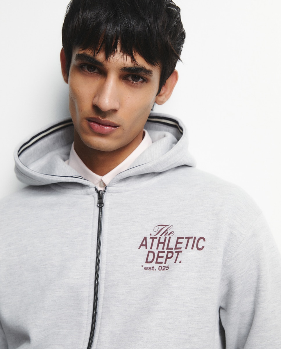 Sweatshirt Embossed Cinzento-claro-3