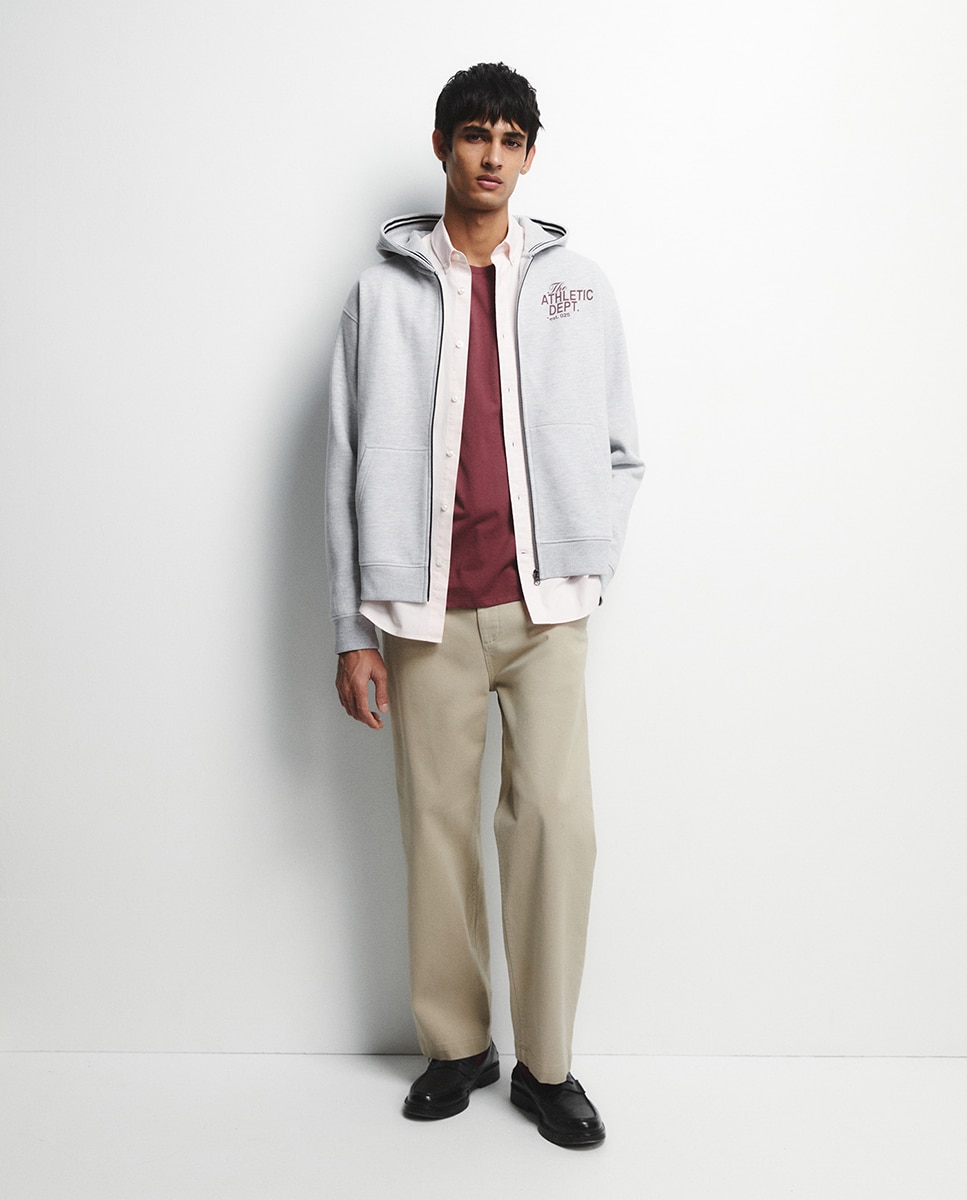 Sweatshirt Embossed Cinzento-claro-4