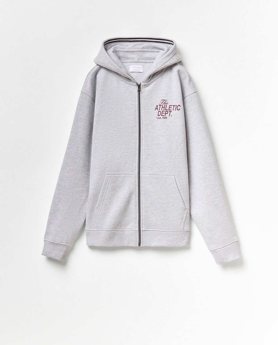 Sweatshirt Embossed Cinzento-claro-7