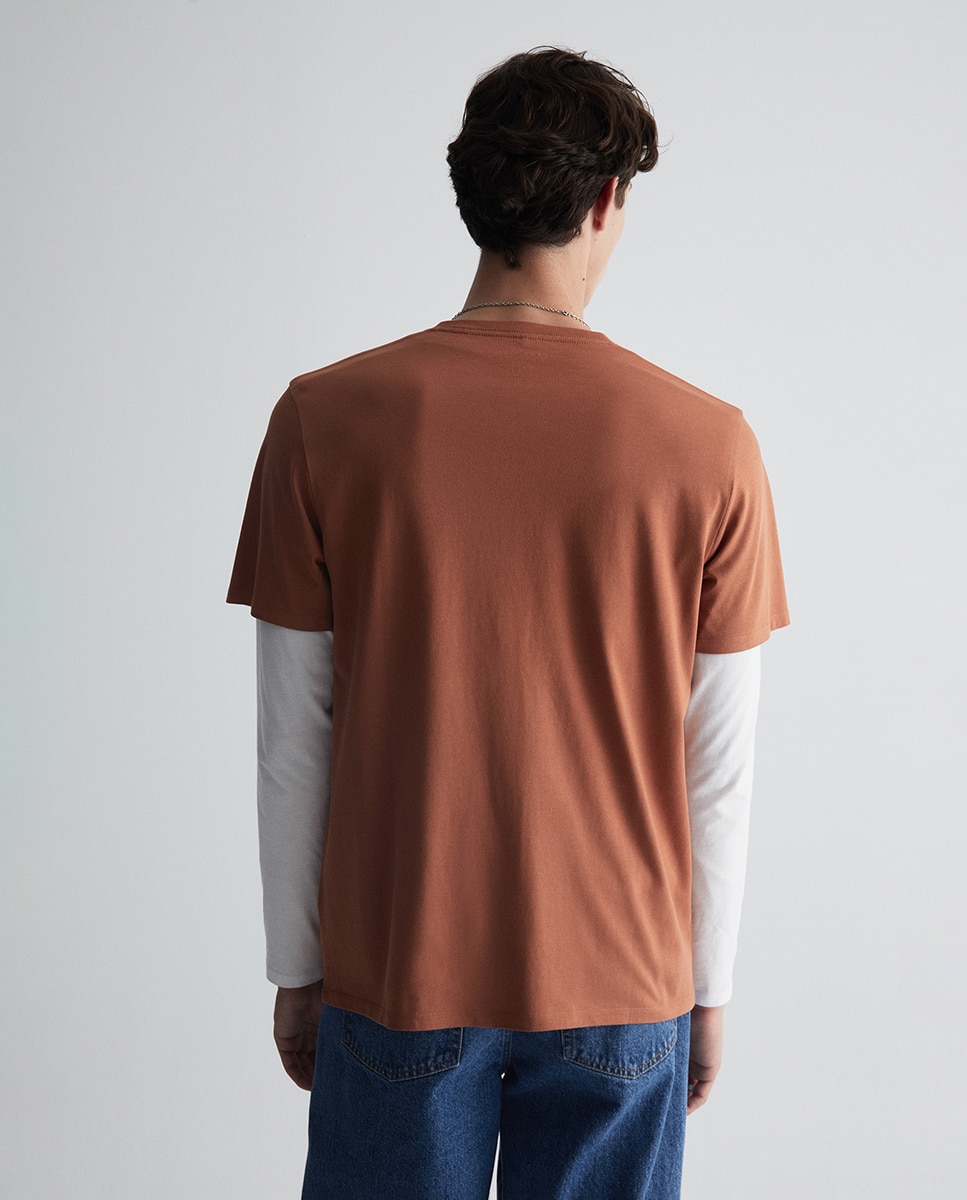 T-shirt lisa Laranja-4