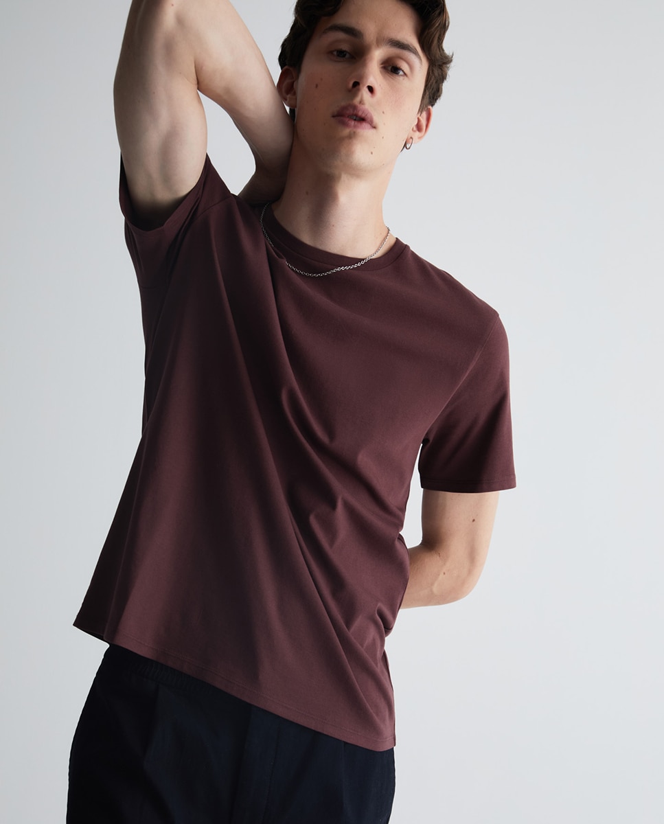 T-shirt lisa Bordeaux-2