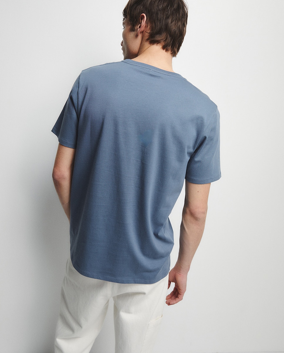 T-shirt lisa Azul-4