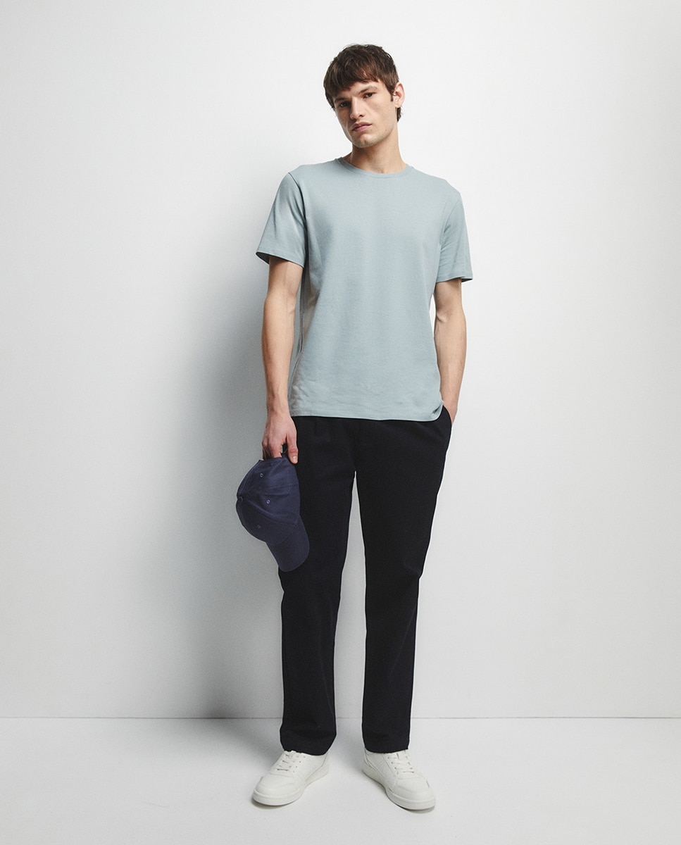 T-shirt lisa Verde-claro-2
