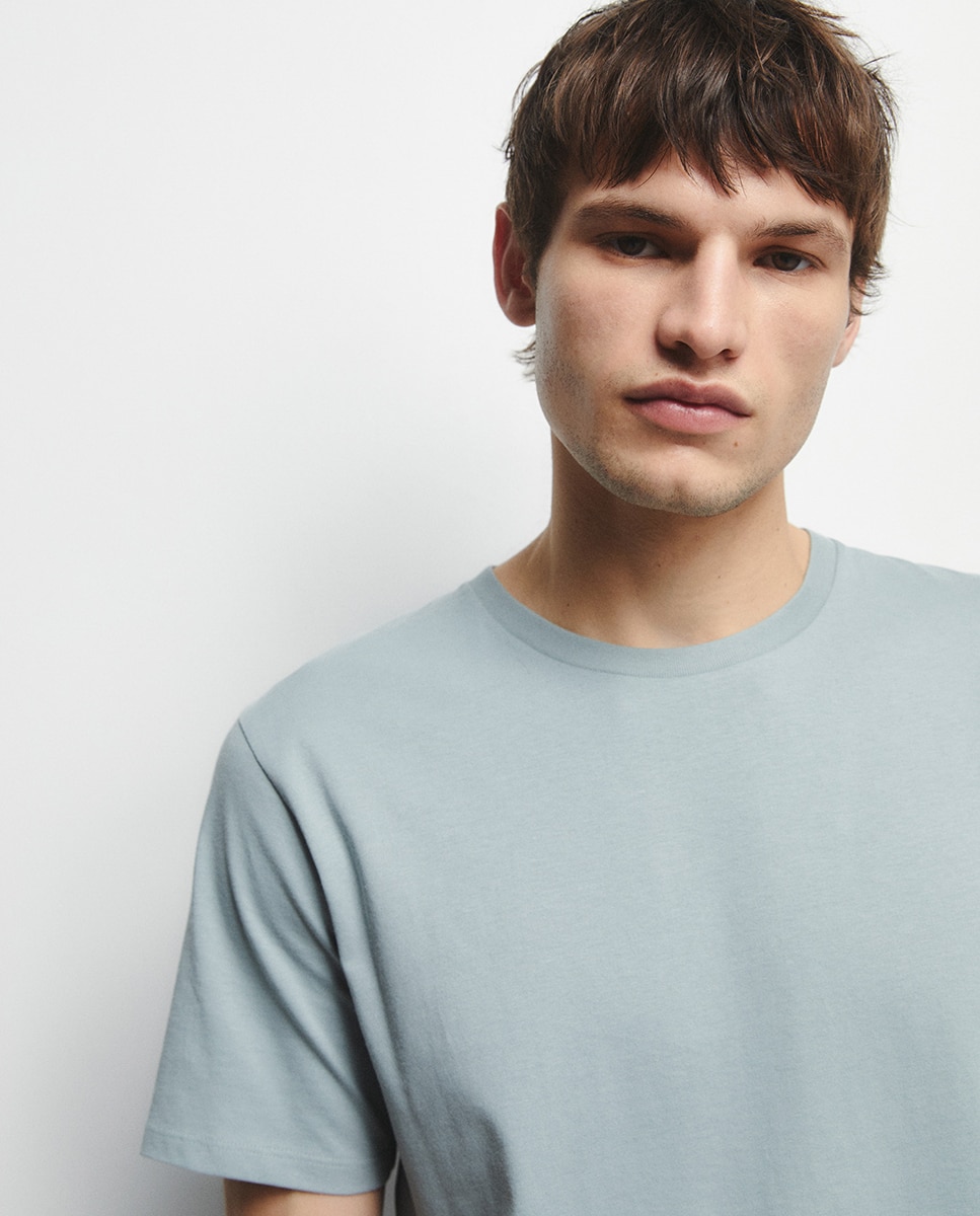 T-shirt lisa Verde-claro-3