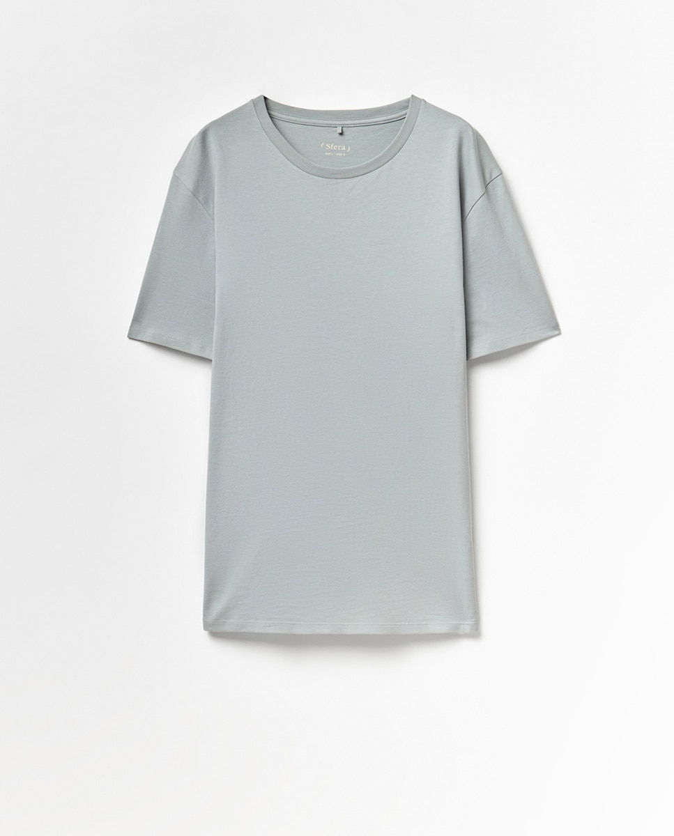T-shirt lisa Verde-claro-5
