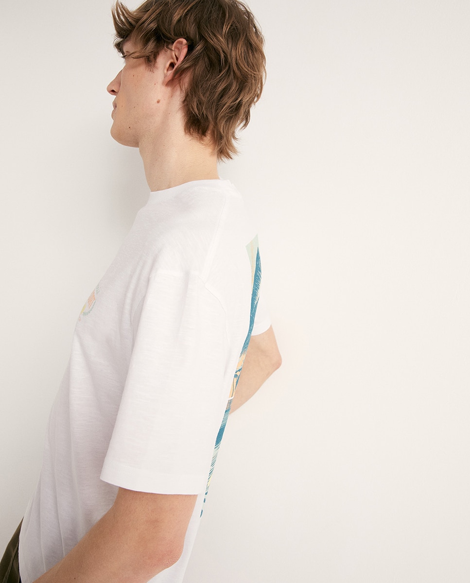 T-shirt Tennis Palms Branco-5