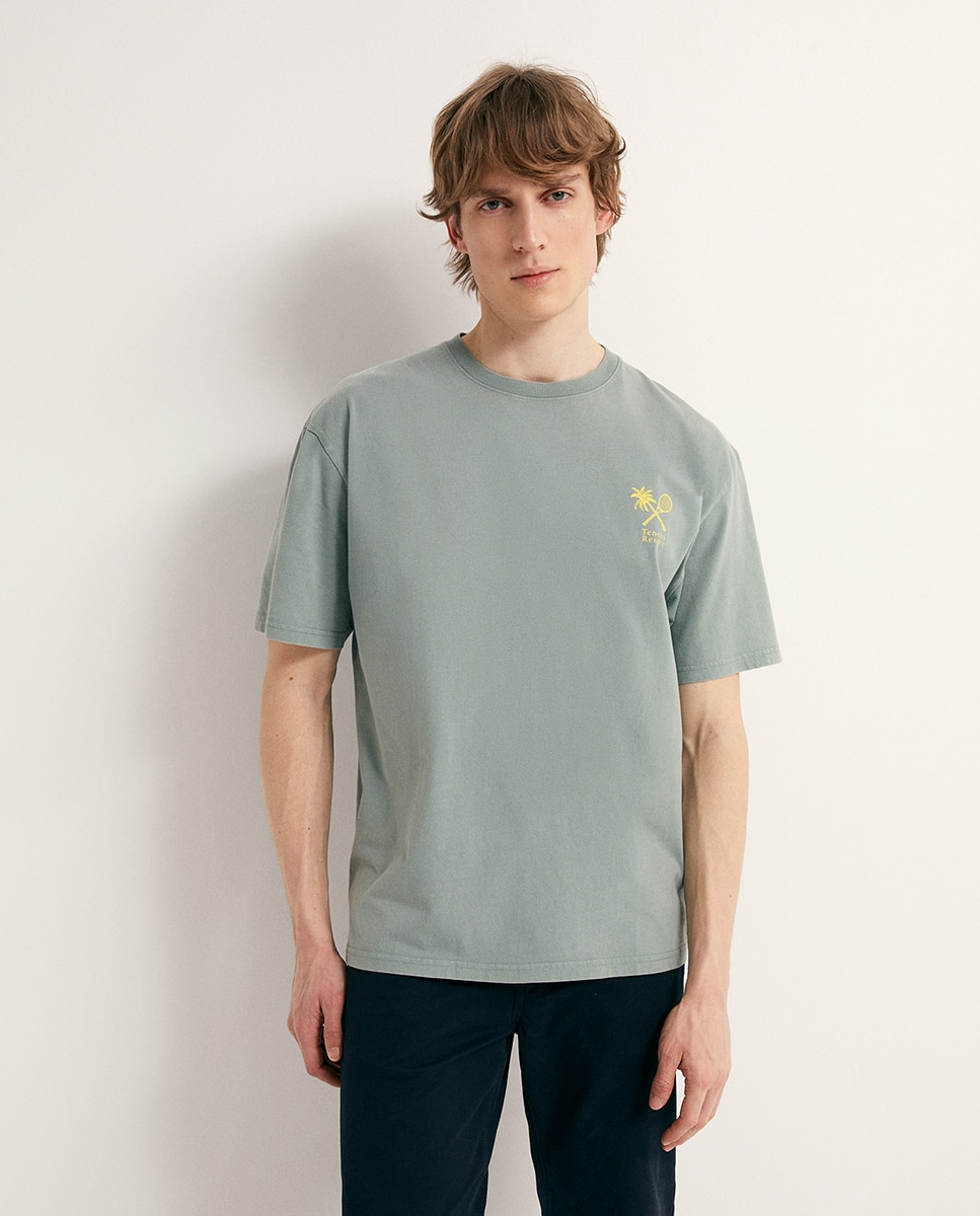 T-shirt Tennis Tree Verde-2