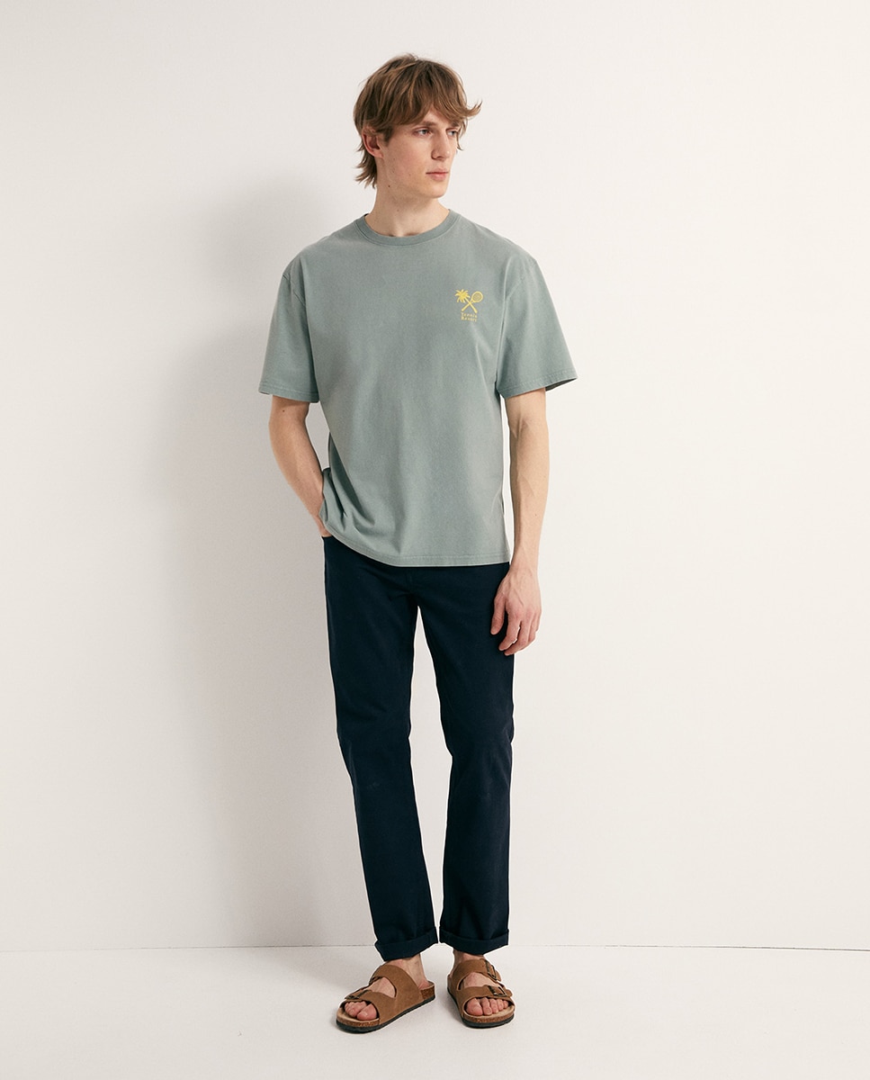 T-shirt Tennis Tree Verde-3