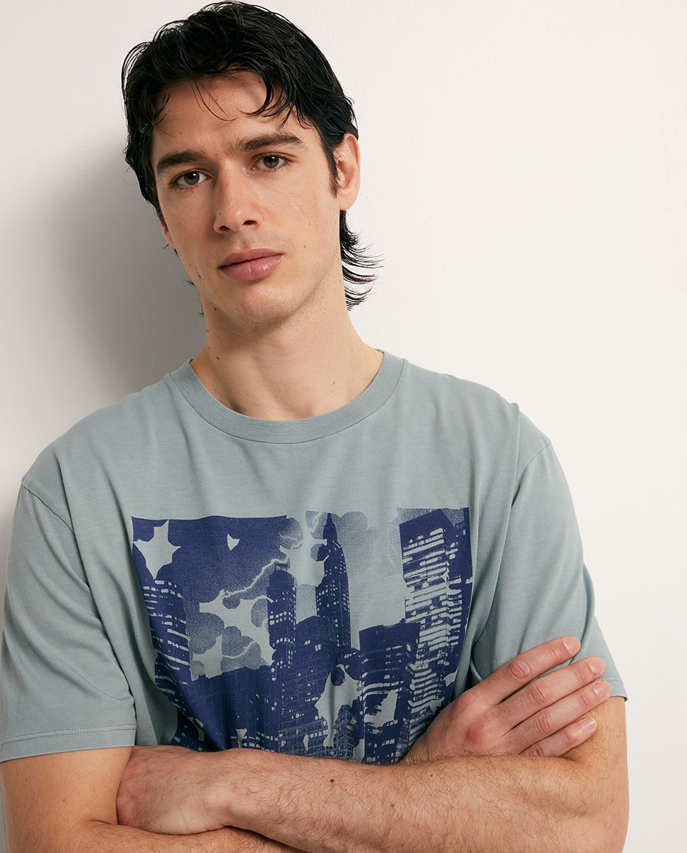 T-shirt City Verde-3