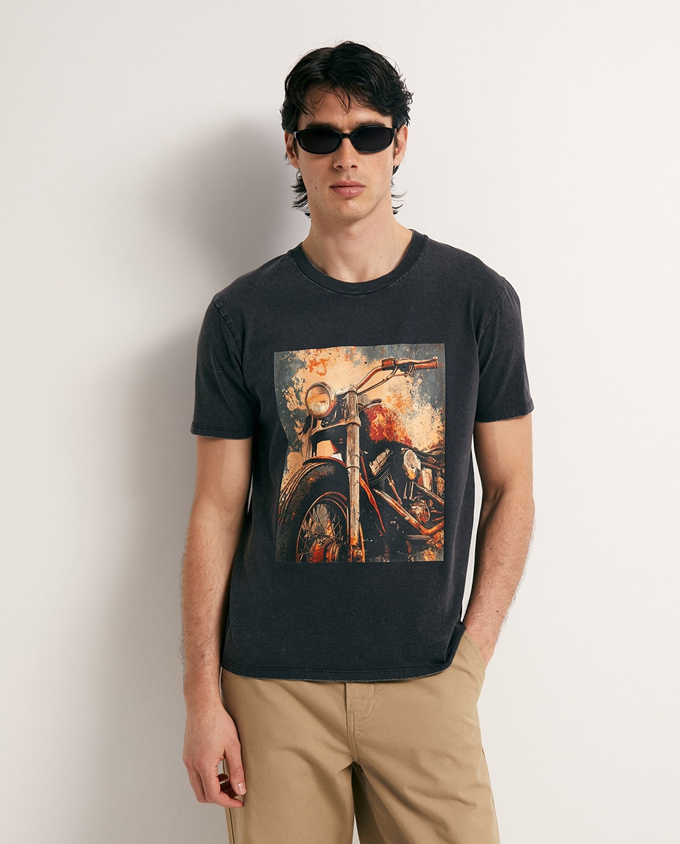 Imagem 0 de T-shirt Rusty Motorcycle