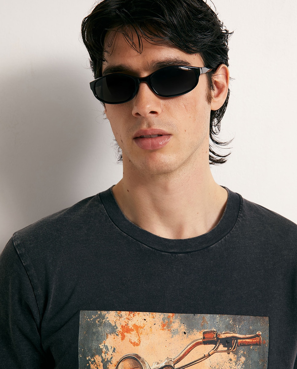 T-shirt Rusty Motorcycle Preto-3