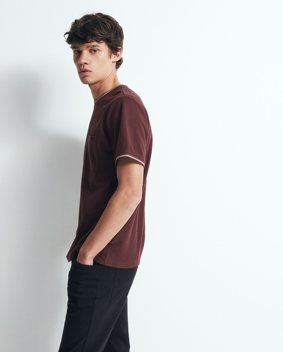 Imagem 0 de T-shirt com Estrutura Rib