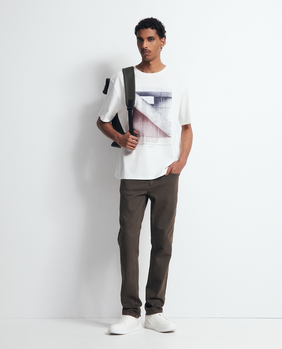 T-shirt Abstrata Branco-2